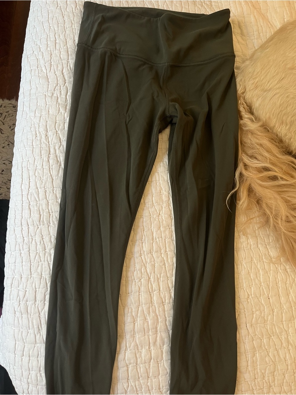 Athleta Olive Green Girls' High-Rise Leggings